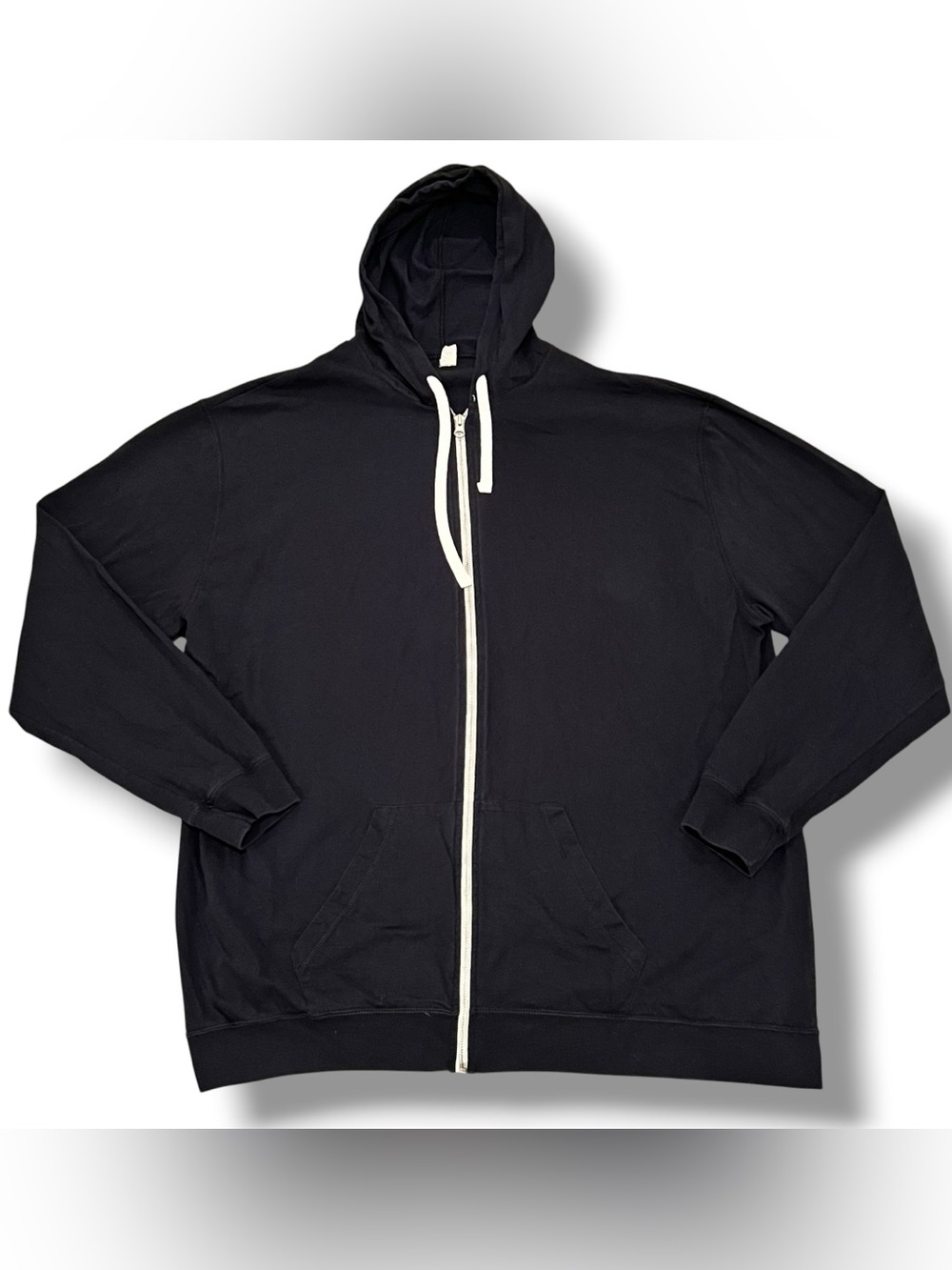Fruit Of The Loom Mens Hoodie Sweatshirt 3X Navy Zip-Up Hooded Casual Cotton F-1